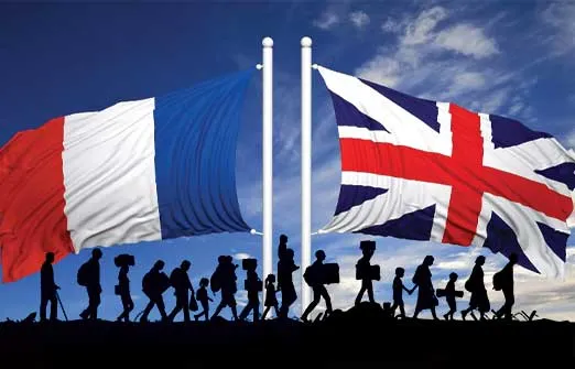 Великобритания и Франция будут вместе бороться с потоком мигрантов через Ла-Манш