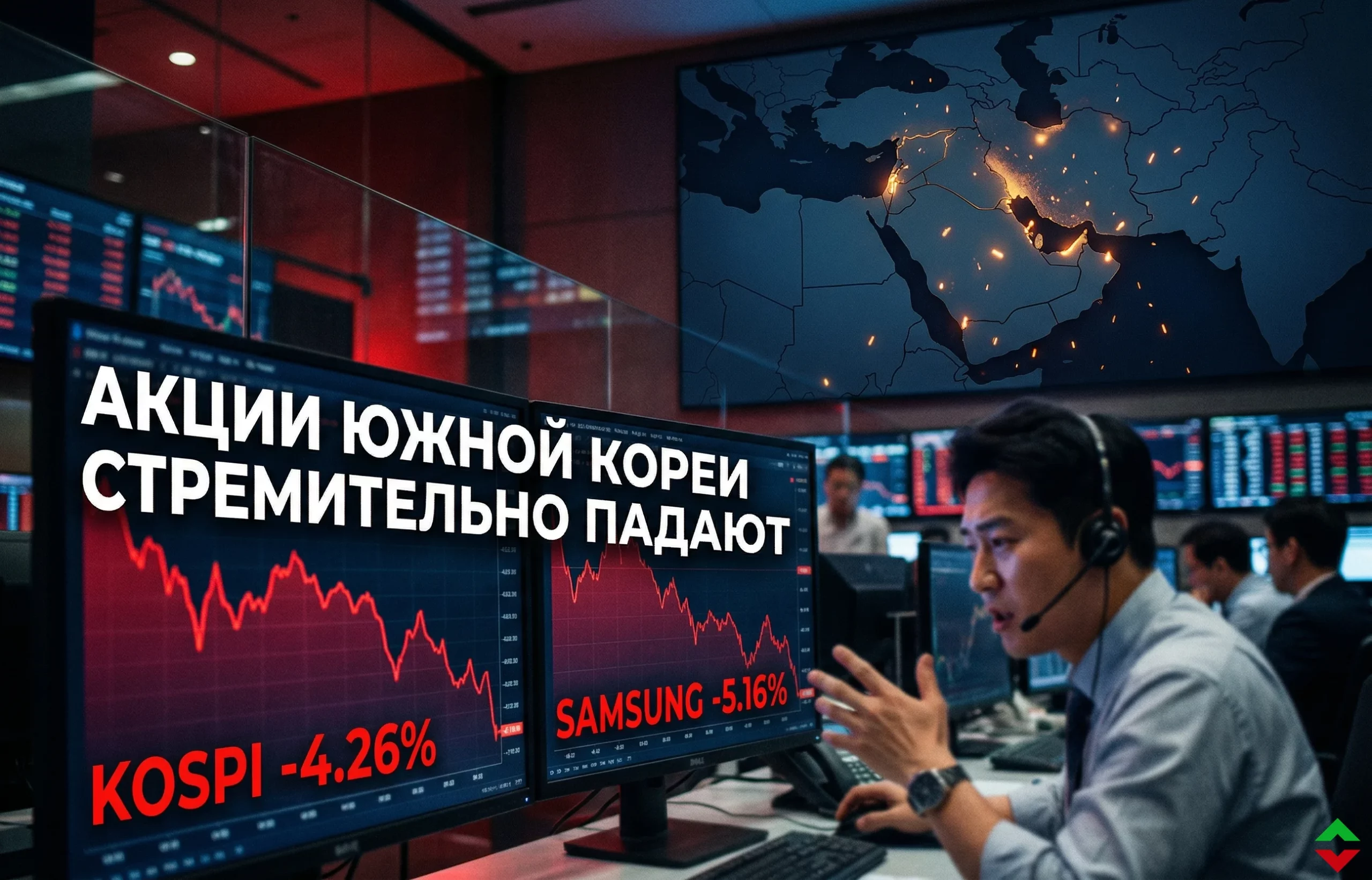 Акции Южной Кореи летят в пропасть: Иран, нефть и Google