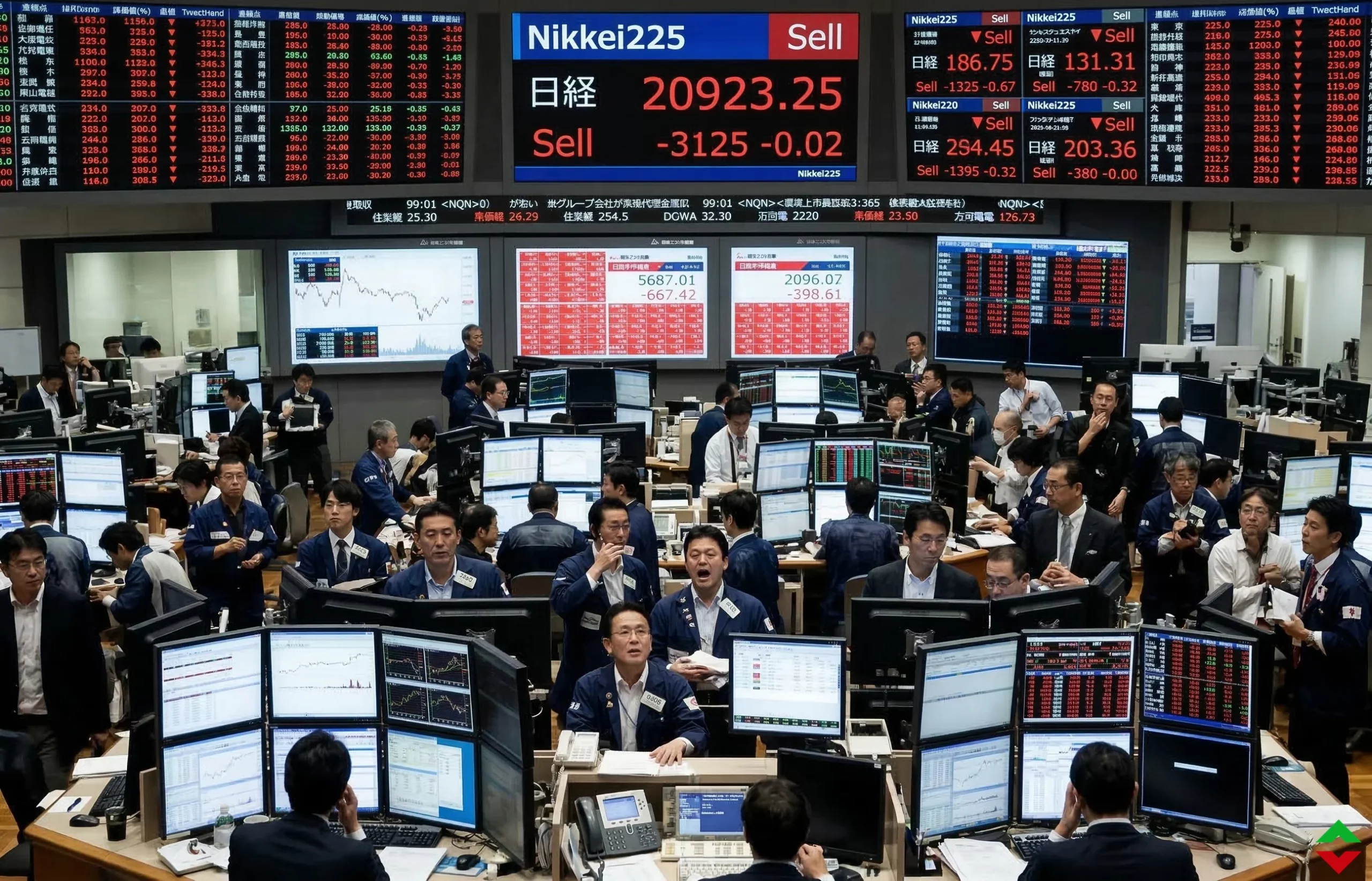Иностранцы массово продают японские акции и фьючерсы