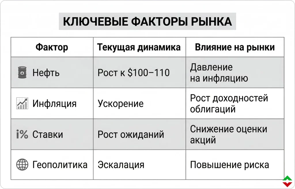 Иранская война обрушила рынки и стратегии защиты 1 Ключевые макрофакторы рынка