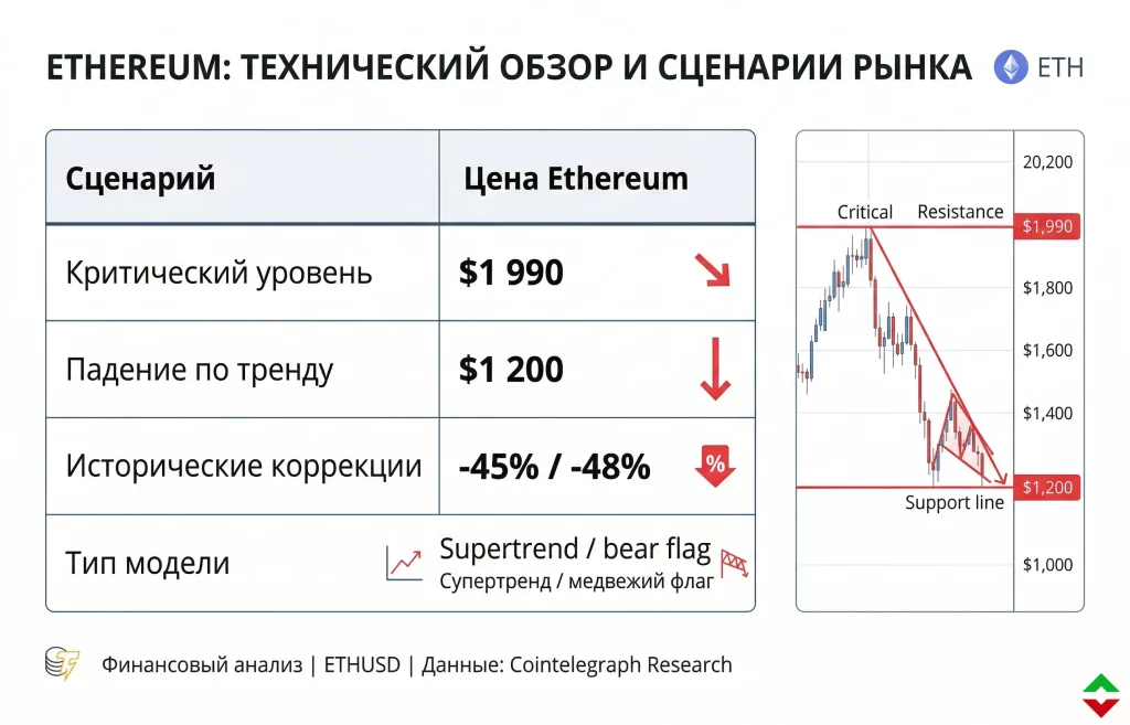 Дайджест криптовалютного рынка за 30.03.2026: рынок под давлением, ETH и ETF 1 Ключевые параметры текущей ситуации eth
