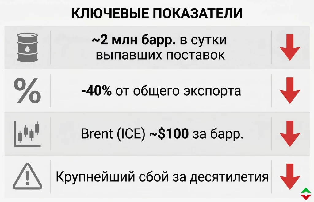 Экспорт нефти из России упал на 40% — рынок на грани 1 Ключевые показатели падения экспорта нефти из россии