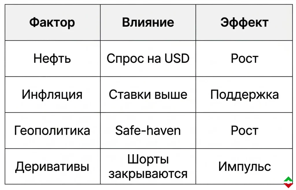 USD показывает сильнейший рост с июля на фоне конфликта 1 Почему доллар сша растет