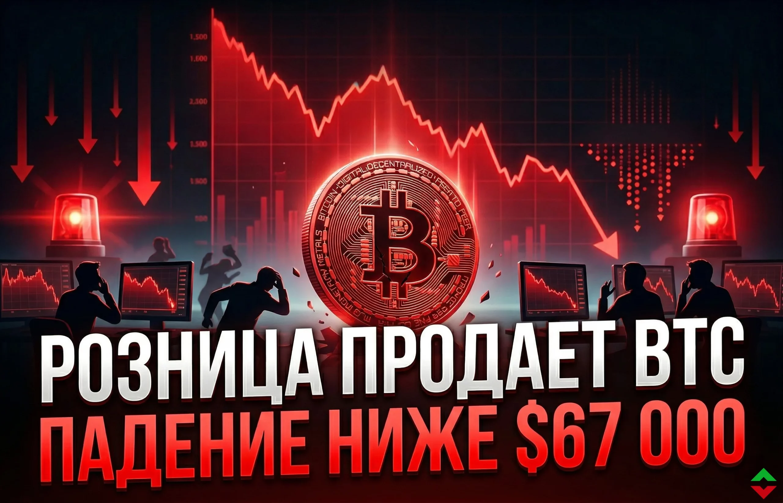 Розничные инвесторы распродают BTC на падении цены