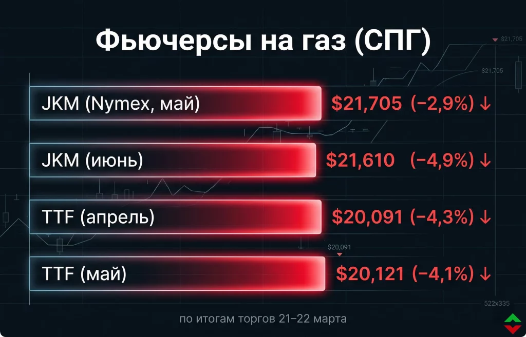 Рынок СПГ под давлением: экспорт упал до минимума 2 Текущие котировки на спг