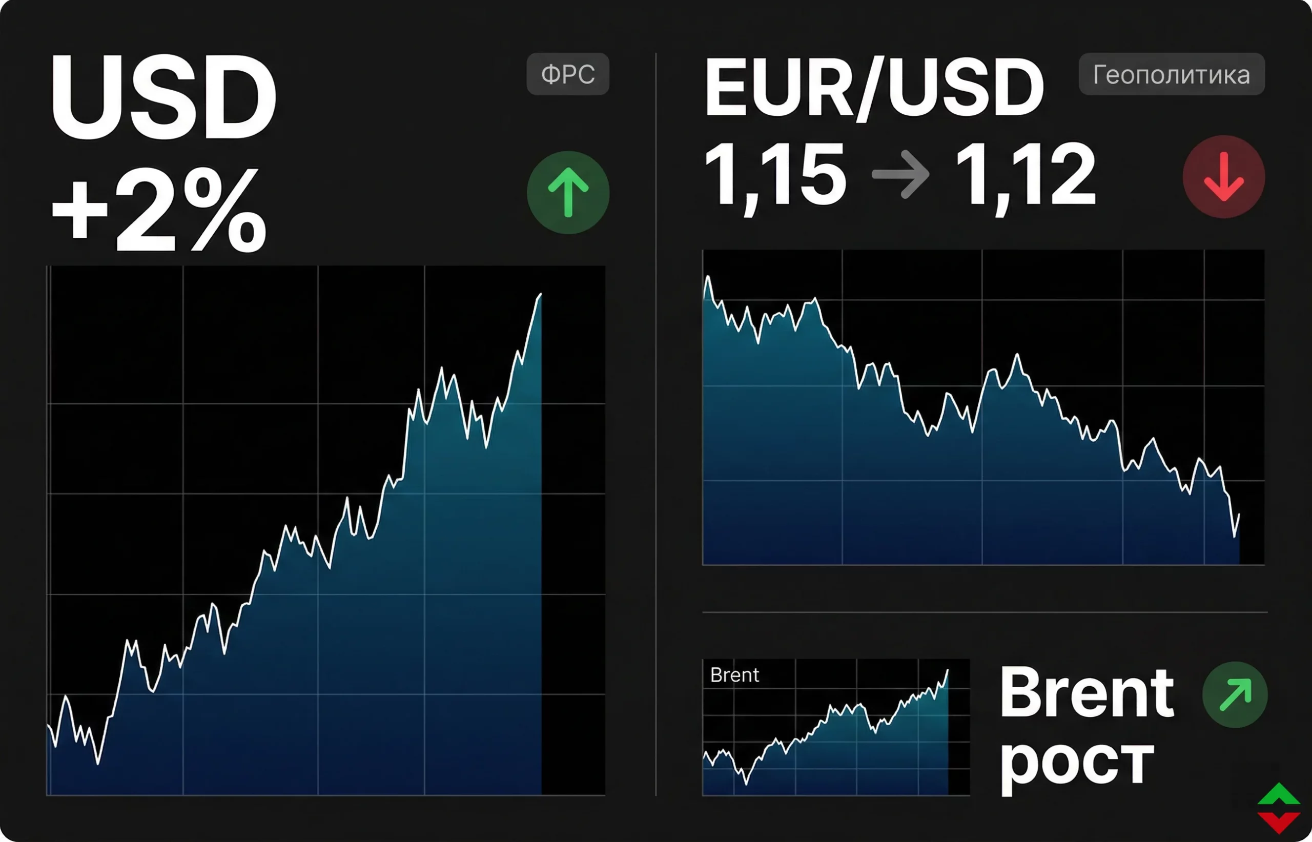 USD показывает сильнейший рост с июля на фоне конфликта