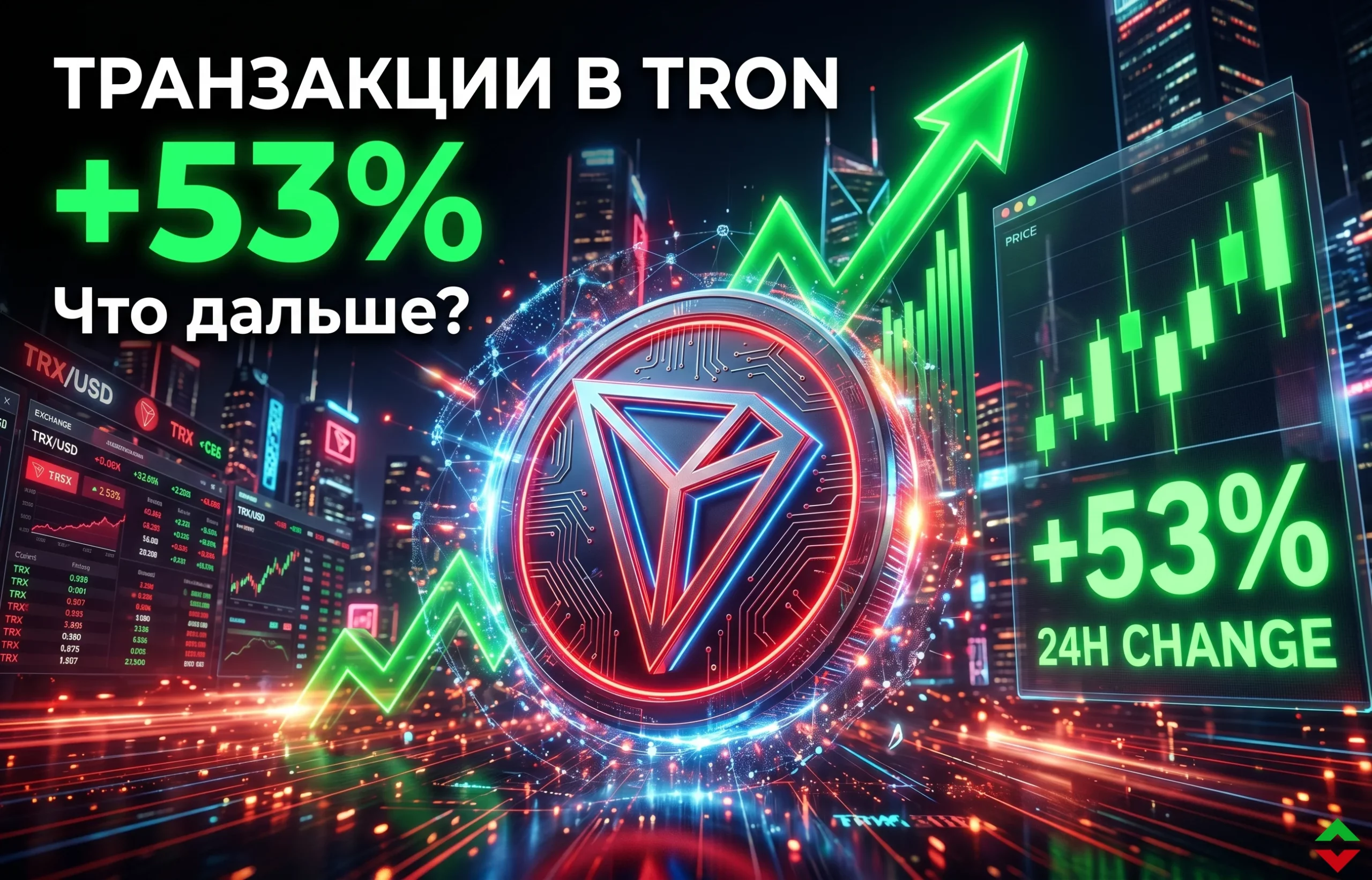 Активность сети TRON взлетела: что будет с ценой TRX дальше?