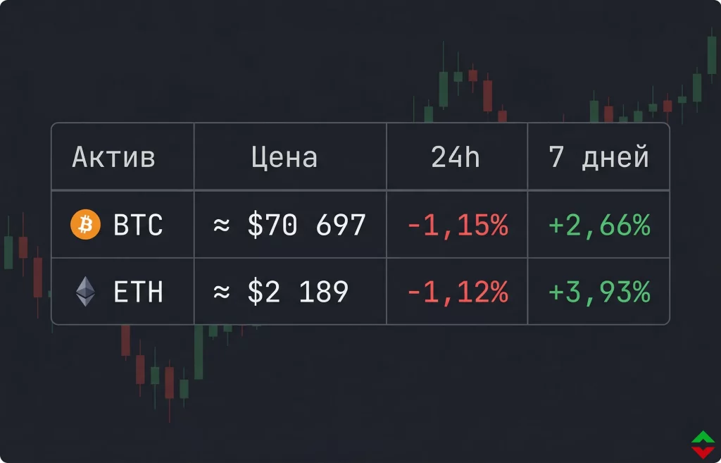 Дайджест криптовалютного рынка за 13.04.2026: XRP обгоняет BTC и ETH 1 Bitcoin и ethereum смешанная динамика без чёткого тренда
