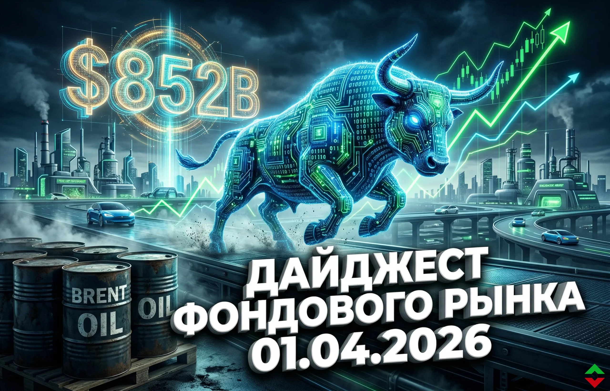 Дайджест фондового рынка за 01.04.2026: BYD, OpenAI, Nvidia и Huawei