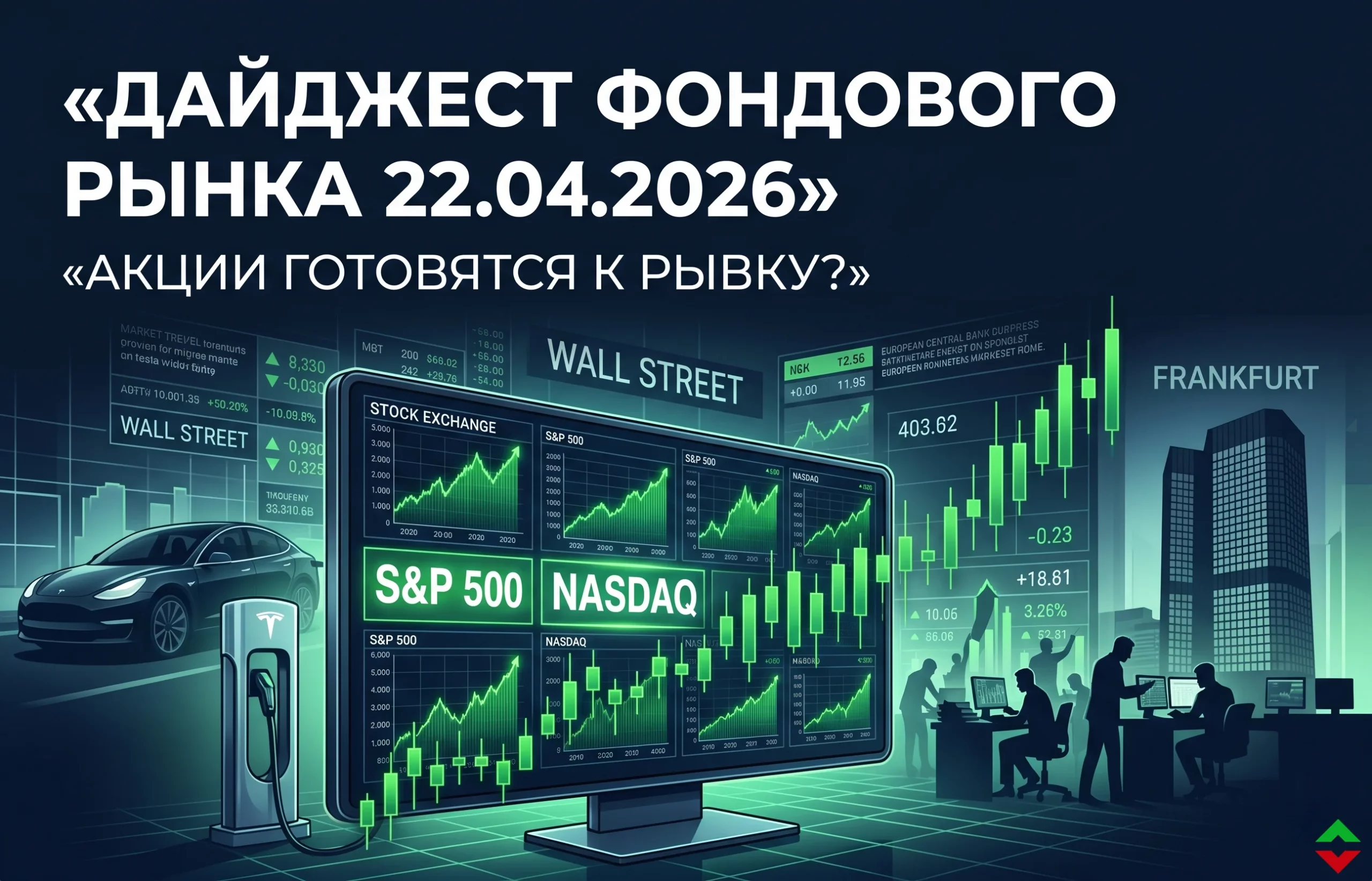 Дайджест фондового рынка за 22.04.2026: акции ждут новый импульс
