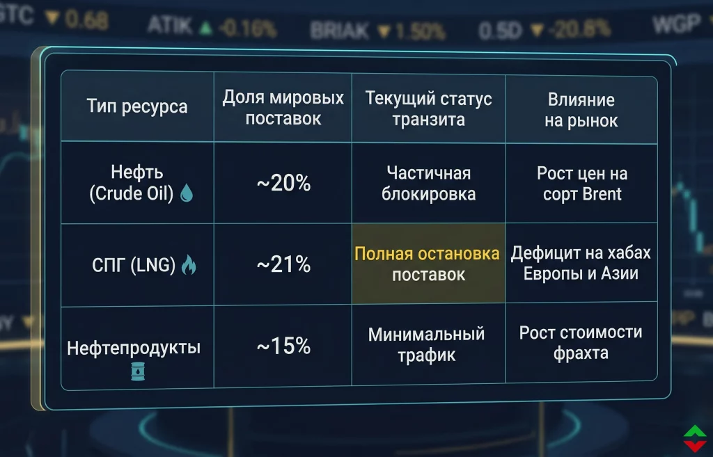 Цены на газ в Европе: ультиматум Трампа Ирану взрывает рынок 1 Динамика транзита энергоресурсов через ормузский пролив