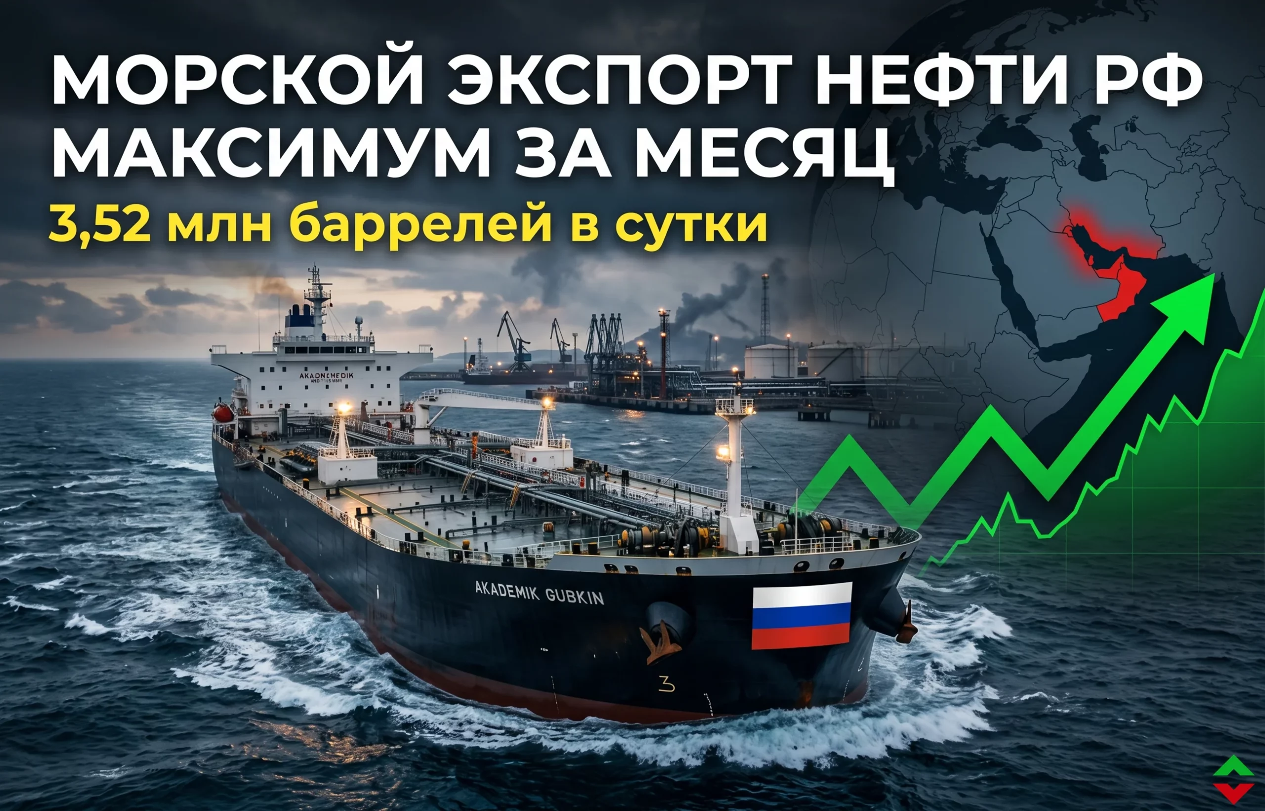 Экспорт российской нефти бьет рекорды: куда уходят баррели?