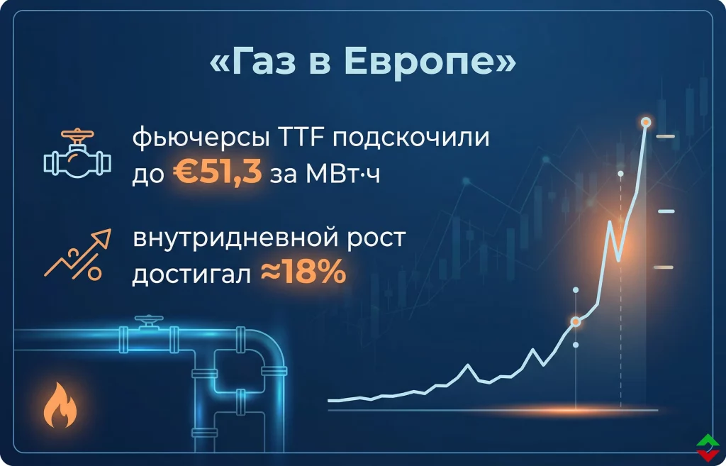Нефть взлетела на 7%: рынки реагируют на угрозу Ормуза 2 Европа и газ