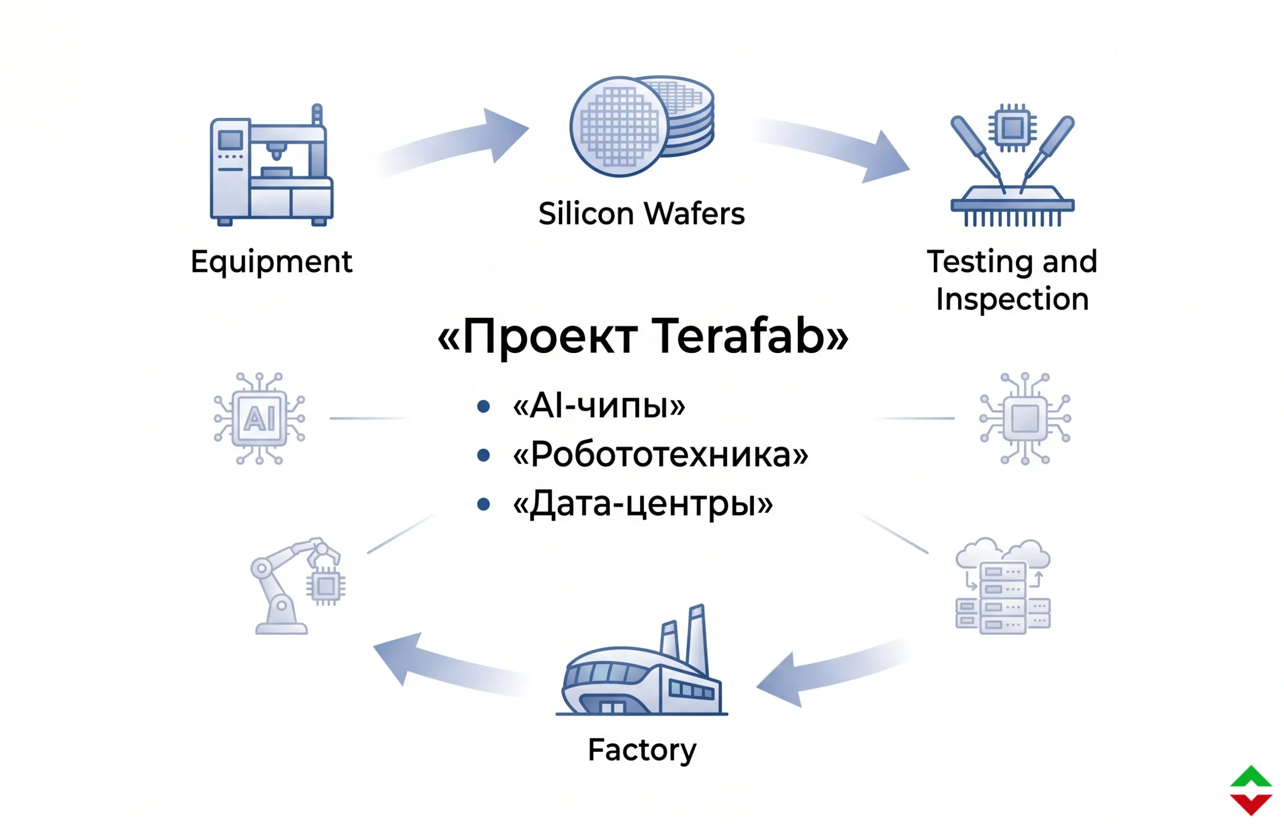Илон Маск ускоряет Terafab: ставки на рынок чипов растут