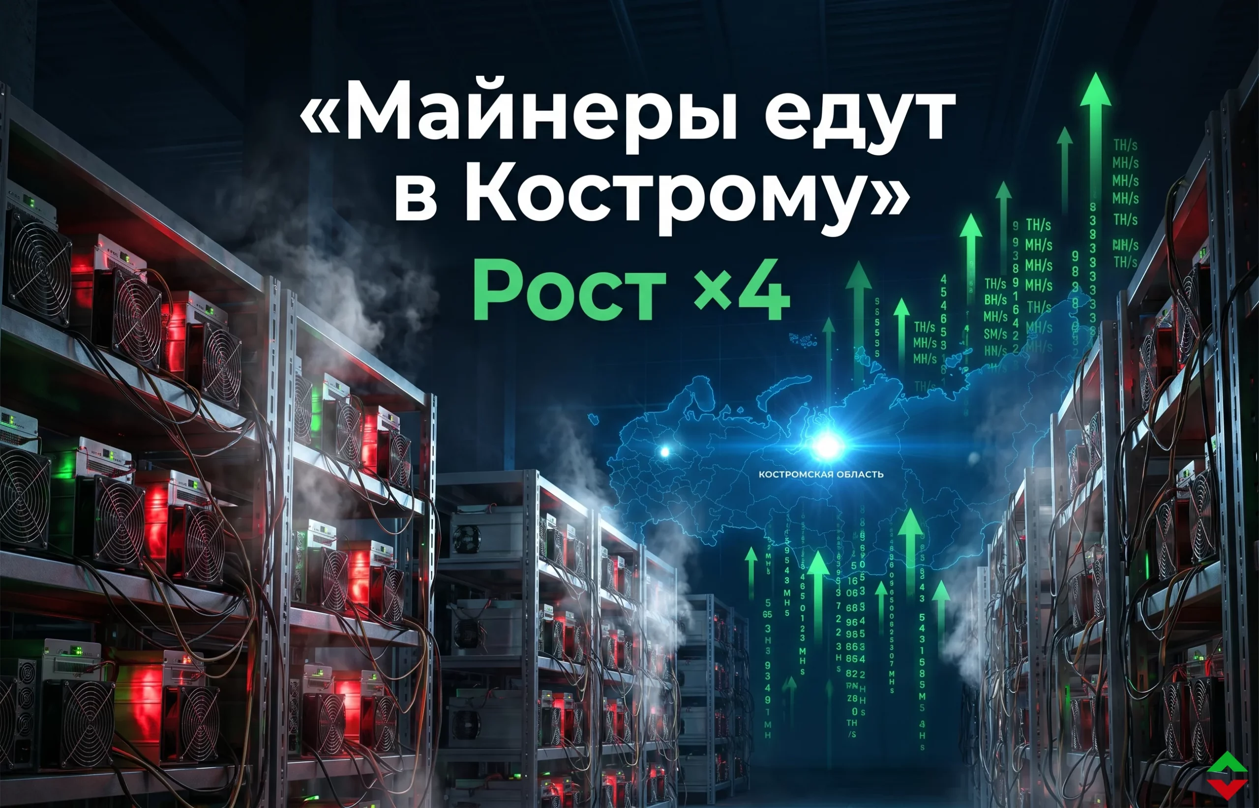 Майнинг в России уходит в регионы: всплеск в Костроме