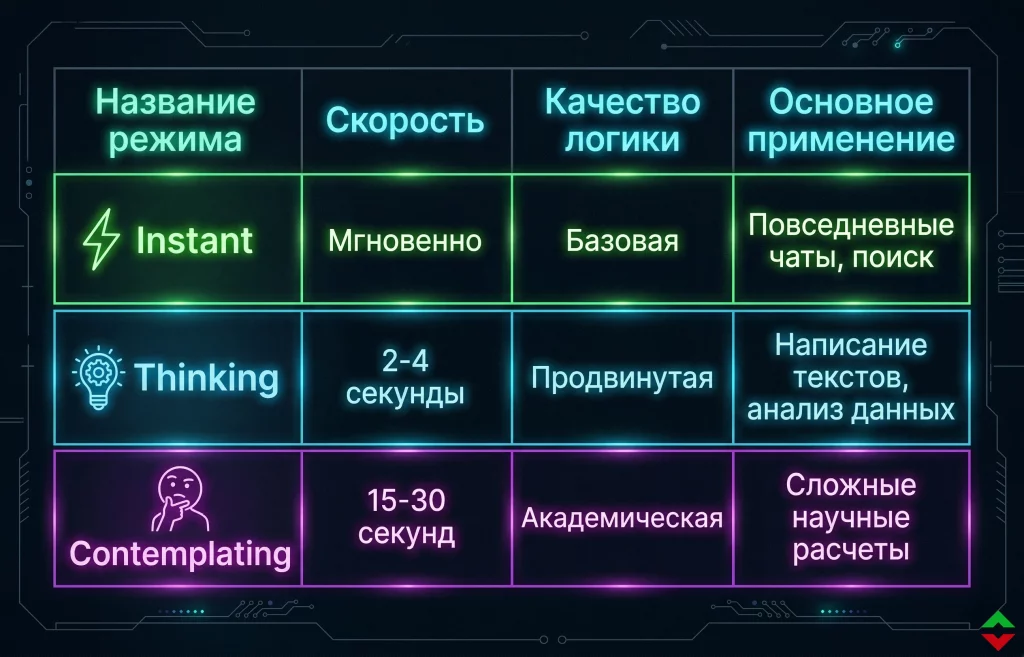 Meta Platforms представила Muse Spark: новая эра ИИ и рост акций 2 Операционные режимы модели muse spark