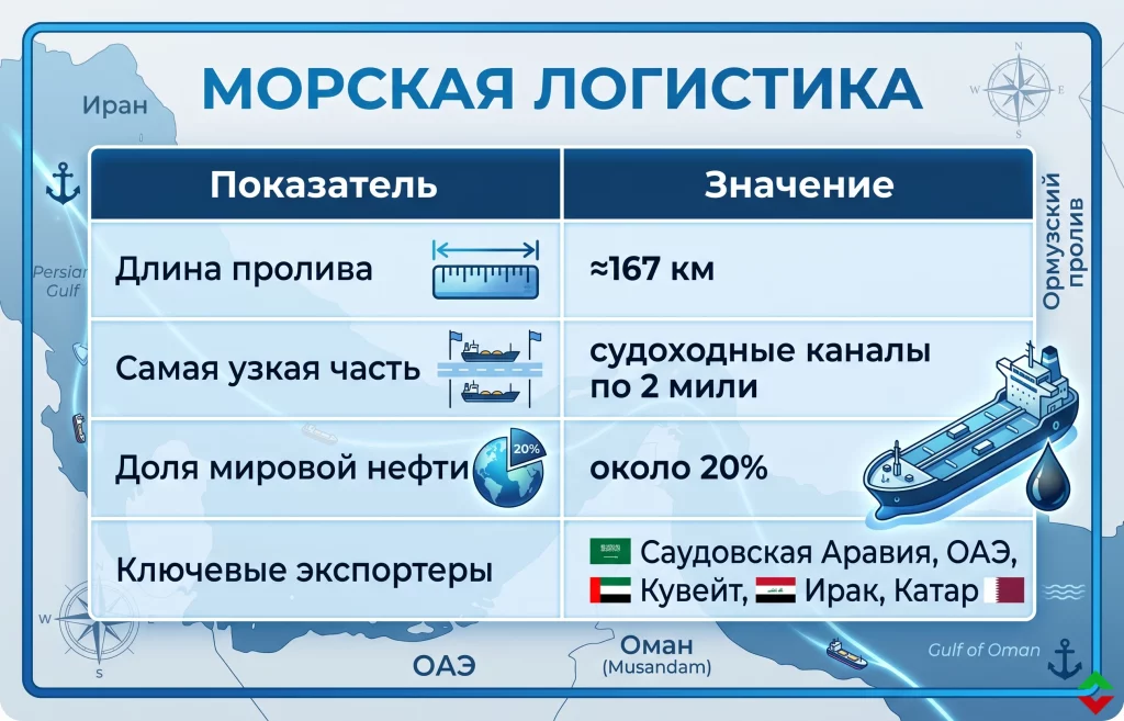 Ормузский пролив: есть ли у Ирана право брать плату? 1 Почему ормузский пролив критически важен для рынков
