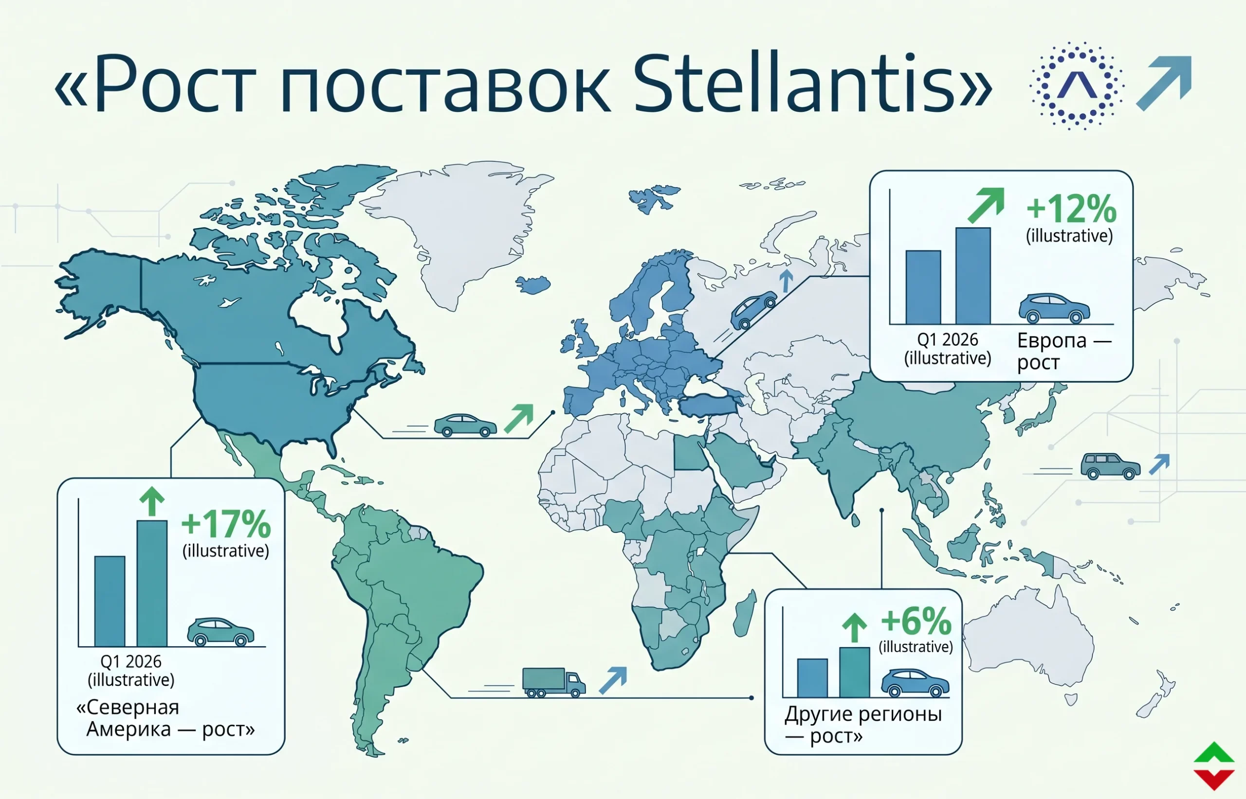 Акции Stellantis растут на фоне скачка поставок