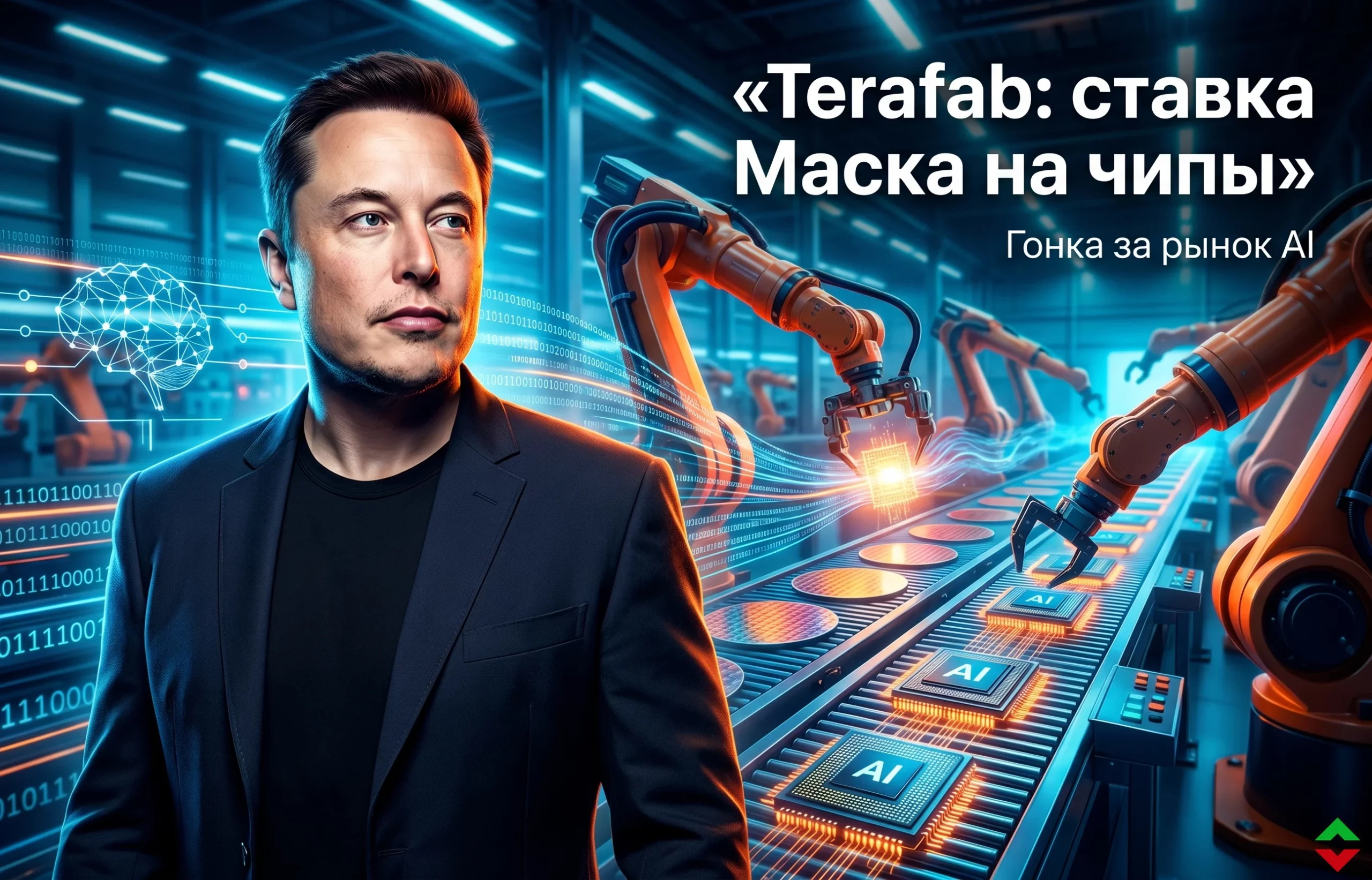 Илон Маск ускоряет Terafab: ставки на рынок чипов растут
