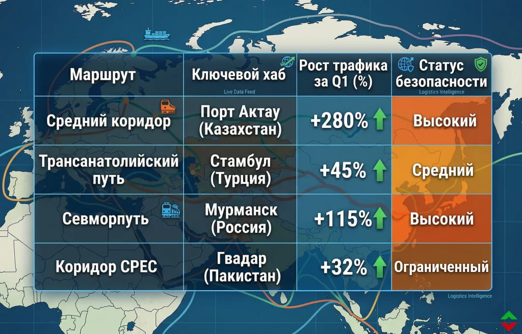 5 стран, которые разбогатеют: главные бенефициары конфликта на Ближнем Востоке 3 Пропускная способность альтернативных маршрутов