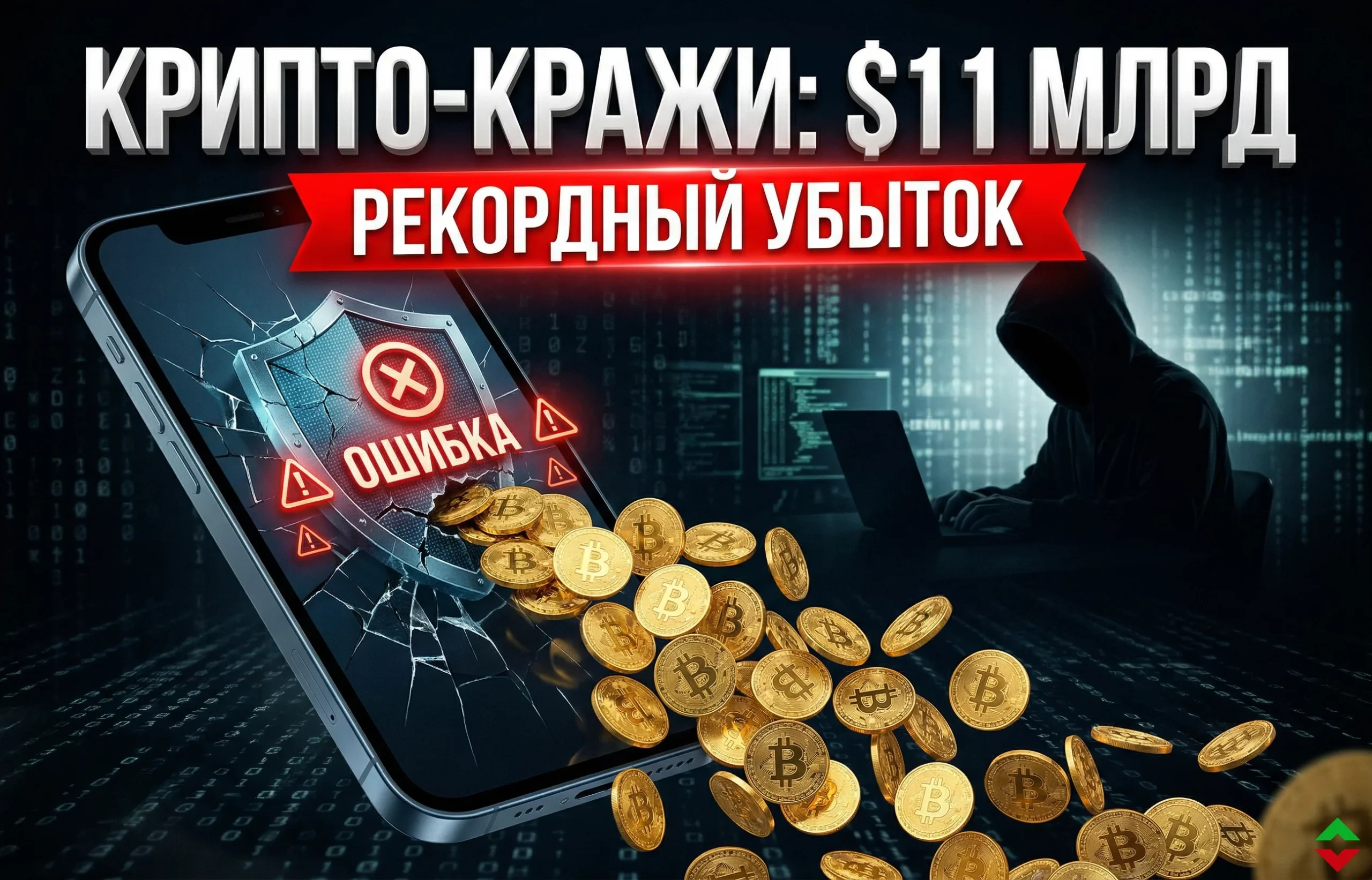 Рекордные убытки от криптовалютного мошенничества: $11.4 млрд за год