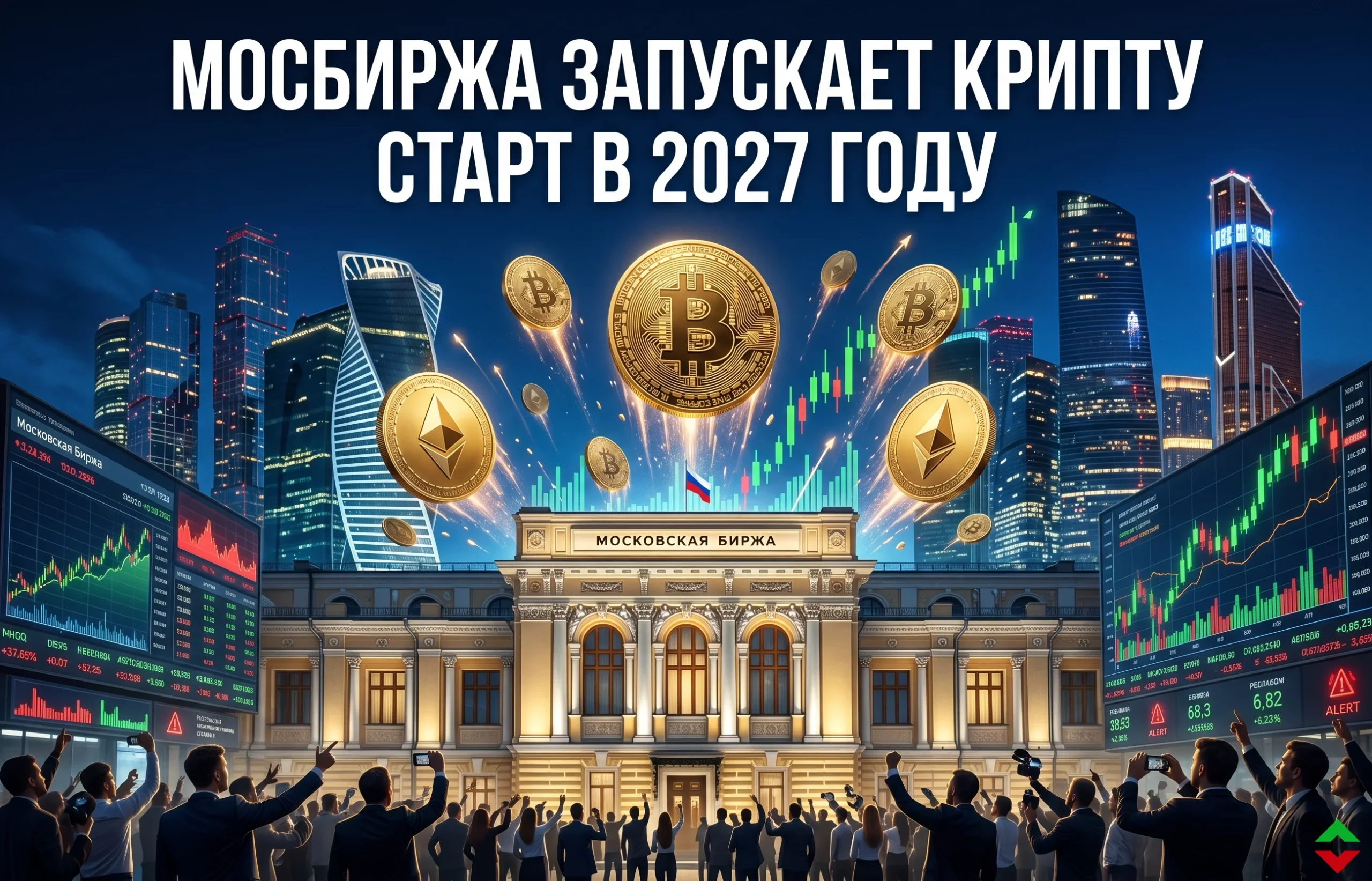 Спотовые торги криптовалютой на Мосбирже: когда запуск?