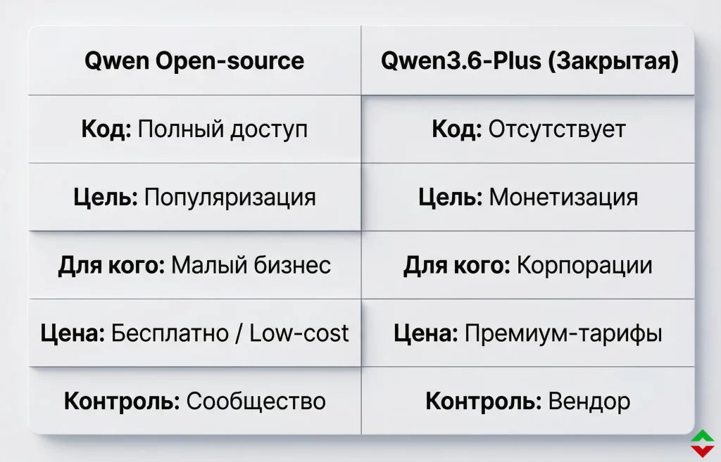 Искусственный интеллект Alibaba: запуск новой модели Qwen3.6-Plus 2 Сравнение ии моделей открытого и закрытого типа