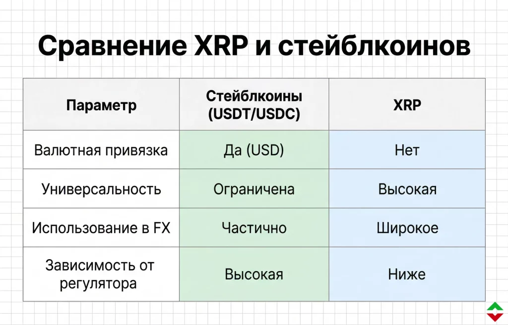XRP против стейблкоинов: аргументы Ripple удивили рынок 1 Сравнение xrp и стейблкоинов