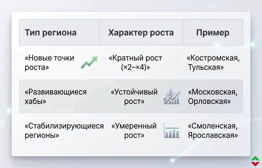 Майнинг в России уходит в регионы: всплеск в Костроме 2 Структурные тенденции