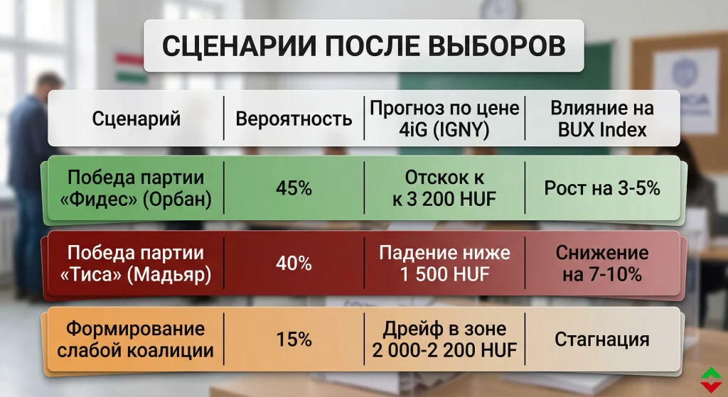 Обвал котировок 4iG: почему рушится империя Виктора Орбана? 3 Сценарии движения котировок 4ig после выборов в венгрии