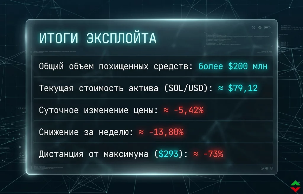 Цена Solana рухнула: взлом на $200 млн и паника на рынке 1 Взлом drift protocol