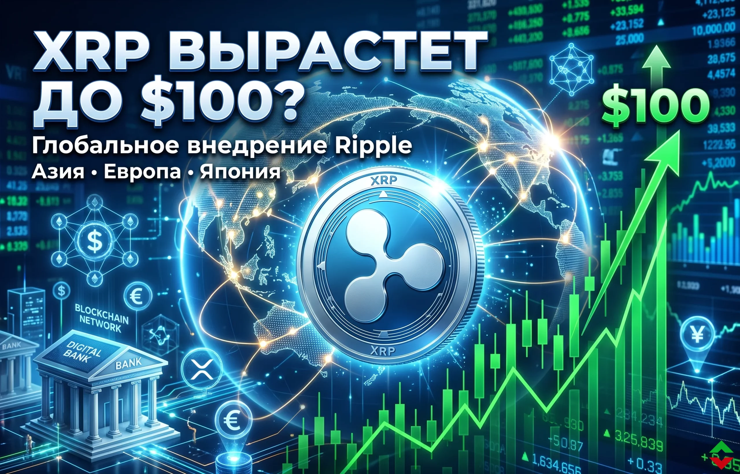 XRP до $100? Три сценария роста уже на рынке