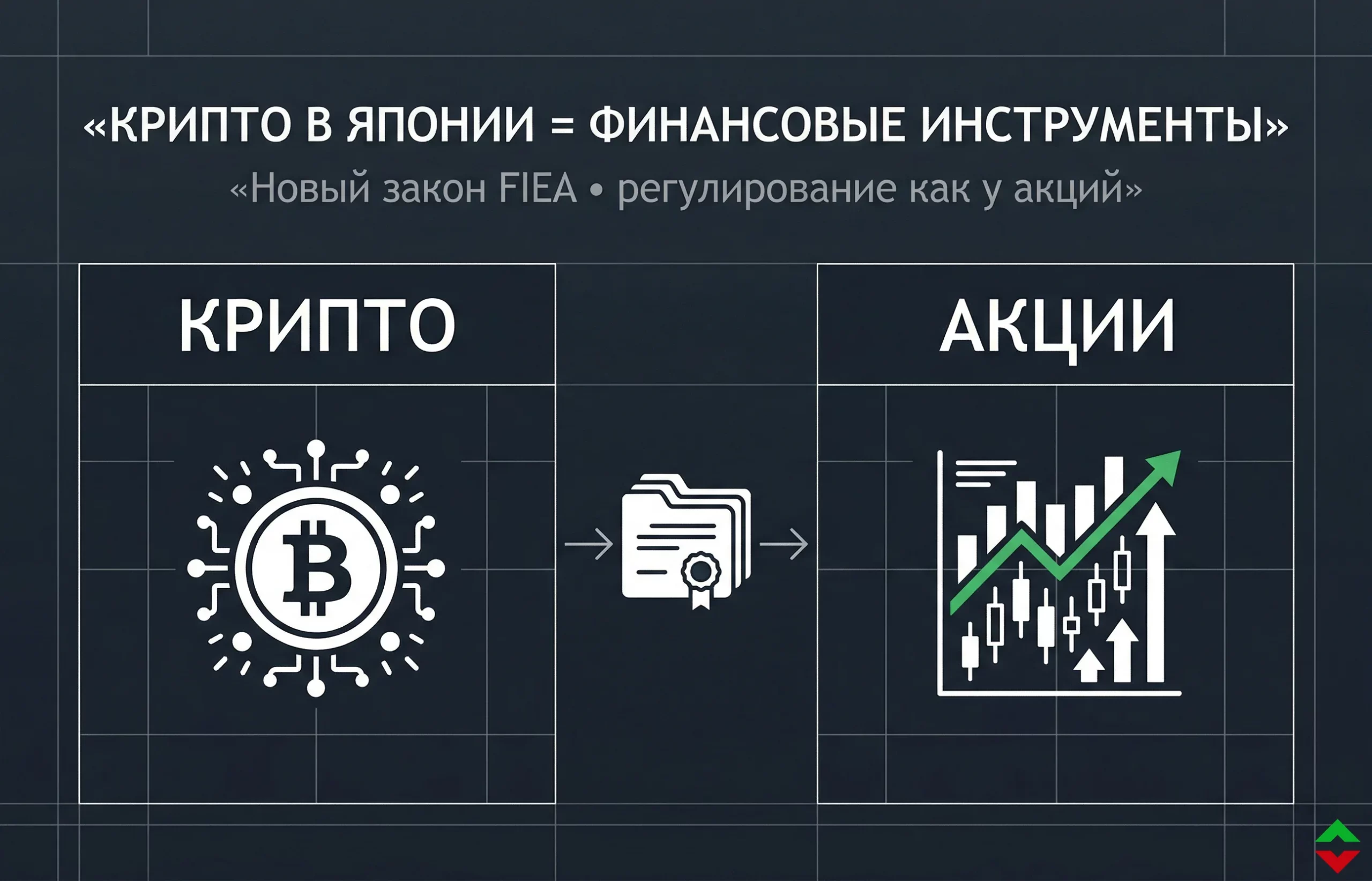 Япония приравняла криптовалюты к акциям: что это значит
