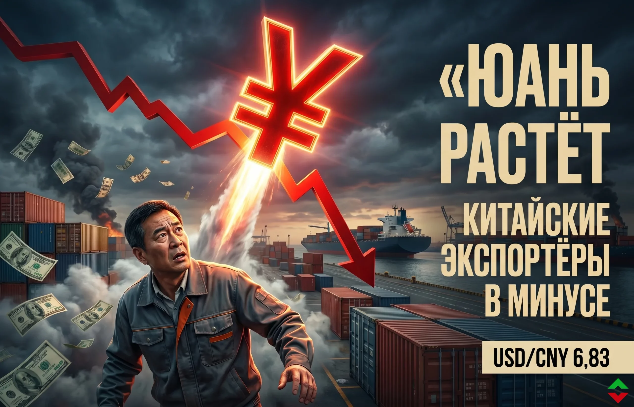 Юань растёт слишком быстро: экспортеры Китая в минусе