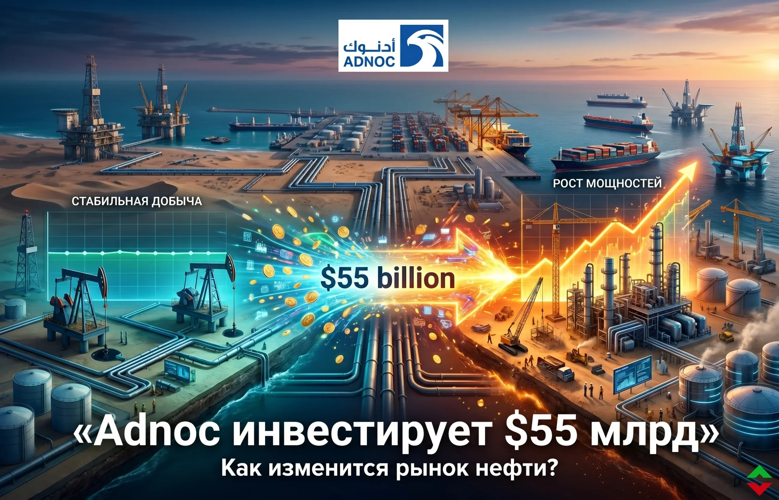 Adnoc инвестирует $55 млрд: как изменится рынок нефти?