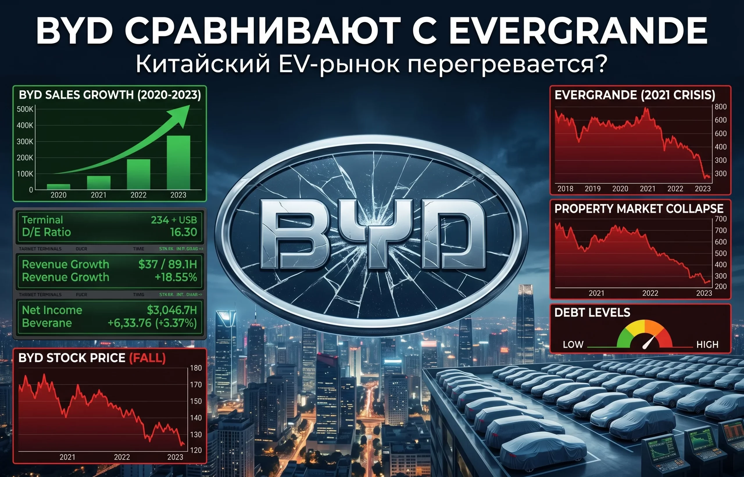 BYD сравнивают с Evergrande на фоне долгового бума