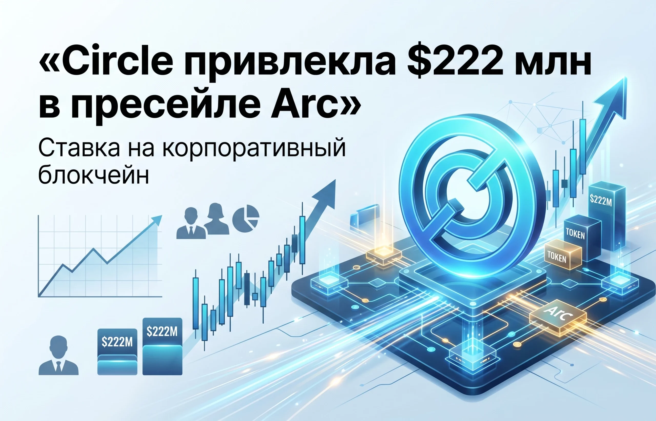 Circle привлекла $222 млн: запуск Arc усиливает рынок стейблкоинов
