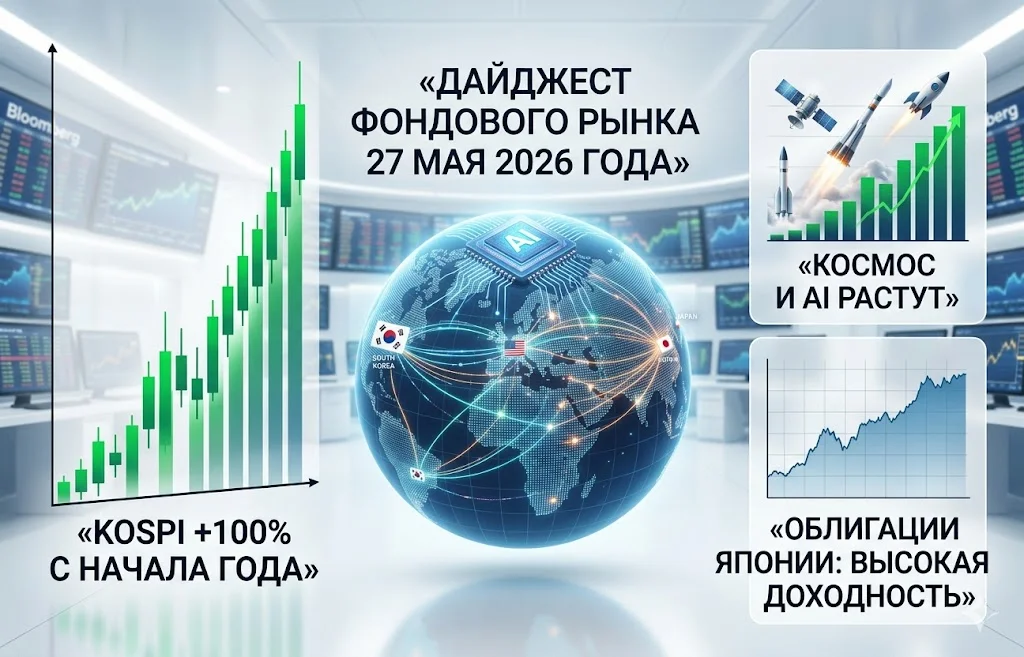 Дайджест фондового рынка за 27.05.2026: AI, космос и ралли Азии