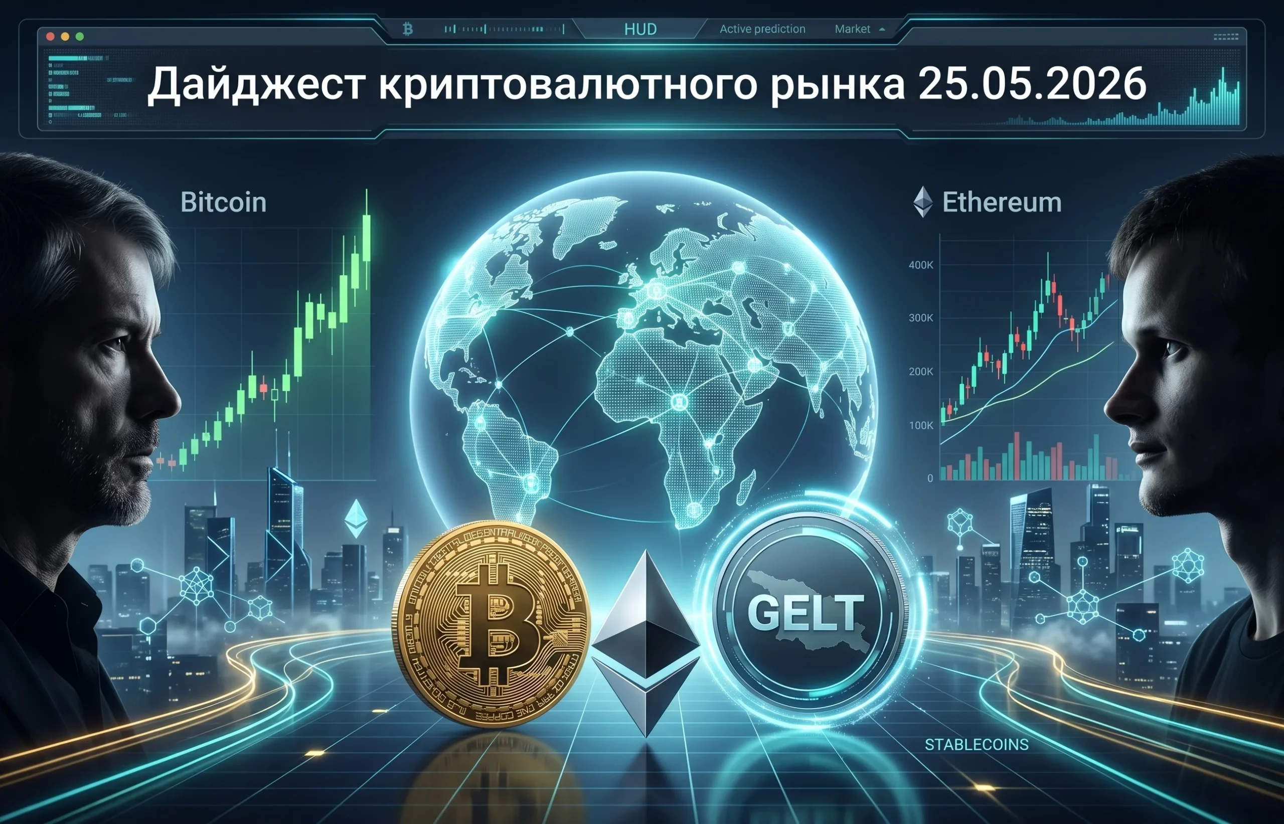 Дайджест крипторынка за 25.05.2026: в фокусе Tether, Binance и Ethereum