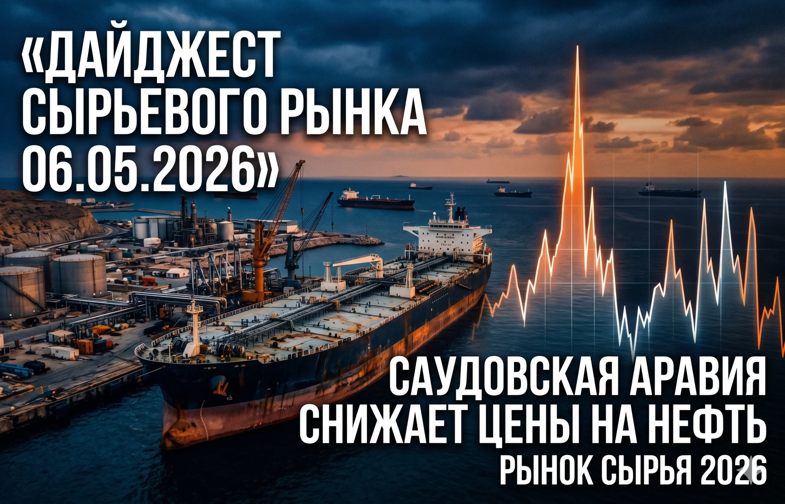 Дайджест сырьевого рынка за 06.05.2026: нефть, газ и сырьевые риски