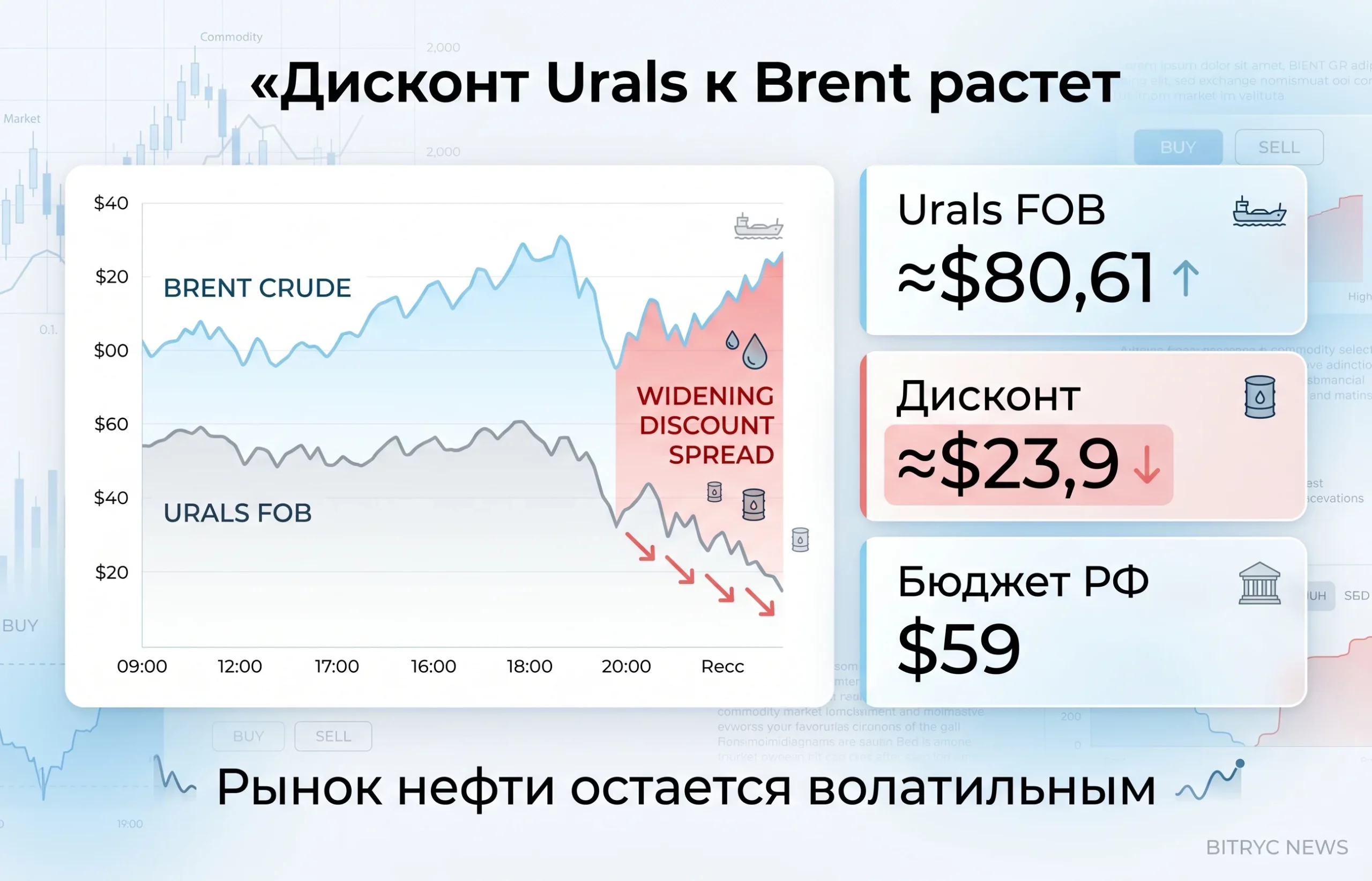 Дисконт на Urals растет: рынок нефти меняет сценарий