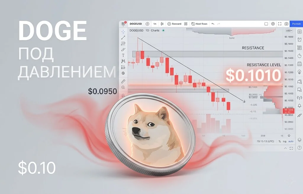 Dogecoin теряет импульс: почему на DOGE снова давят продавцы