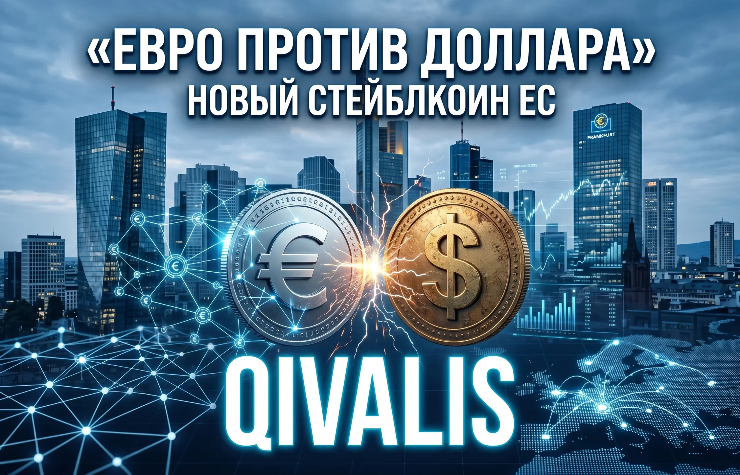 Евро стейблкоин Qivalis бросает вызов доллару США