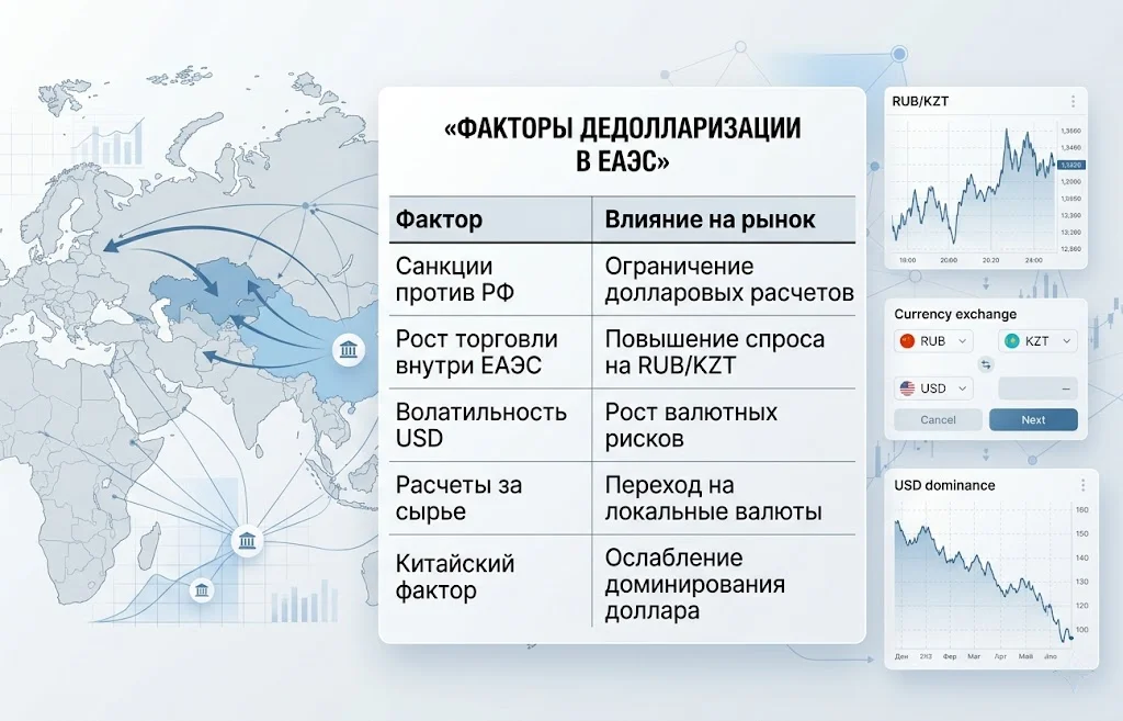 Россия и Казахстан расширяют валютный своп RUB/KZT 1 Факторы дедолларизации в еаэс