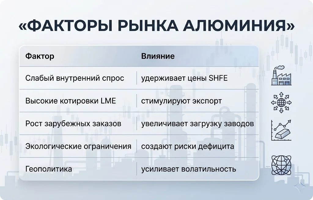 Цены на алюминий взлетели из-за дефицита поставок 2 Факторы рынка алюминия
