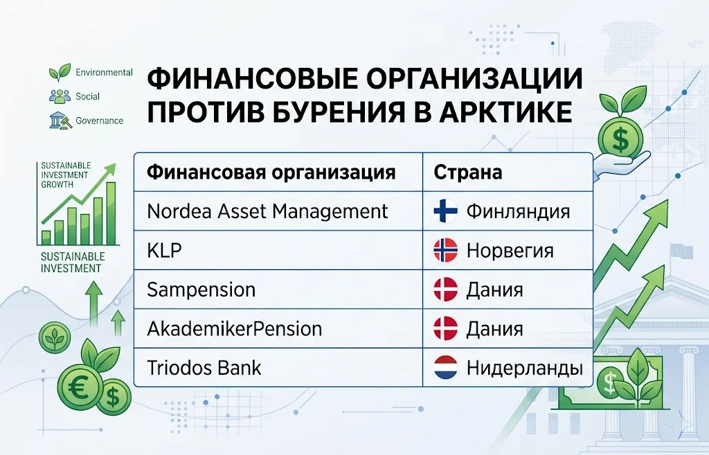 Арктическая нефть снова в игре: ЕС под давлением Норвегии 2 Финансовые организации против бурения в арктике