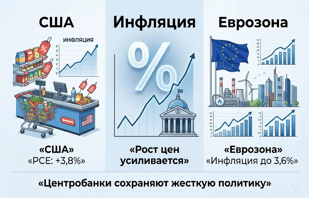 Глобальная инфляция ускоряется: что тревожит крупнейшие экономики?