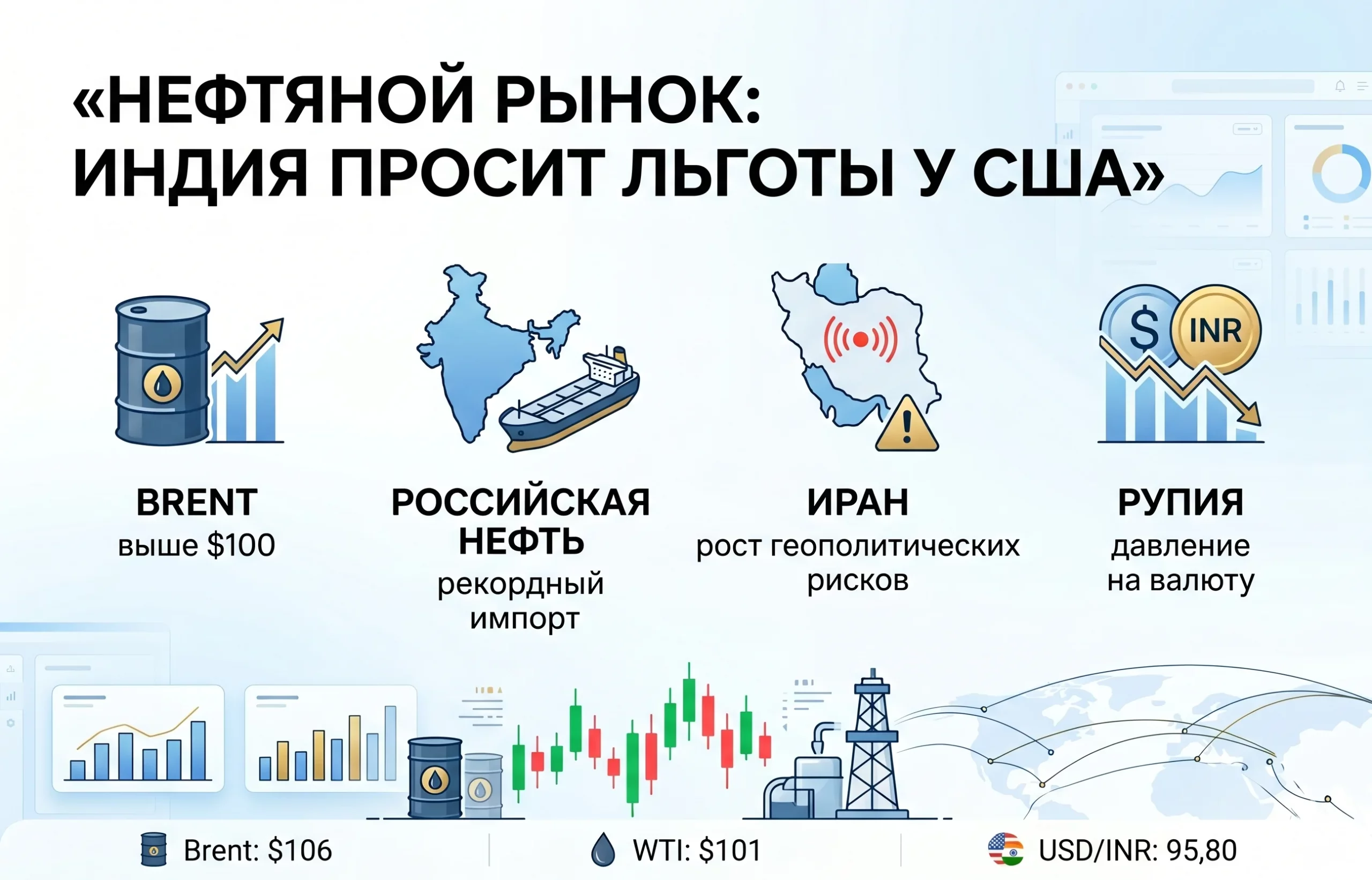 Индия просит США сохранить льготы на российскую нефть