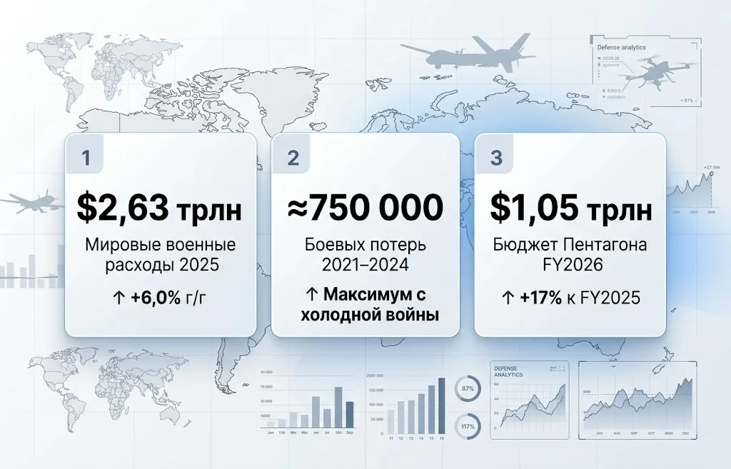 Военные технологии 2026: новый расклад сил 3 Инфографика военных расходов