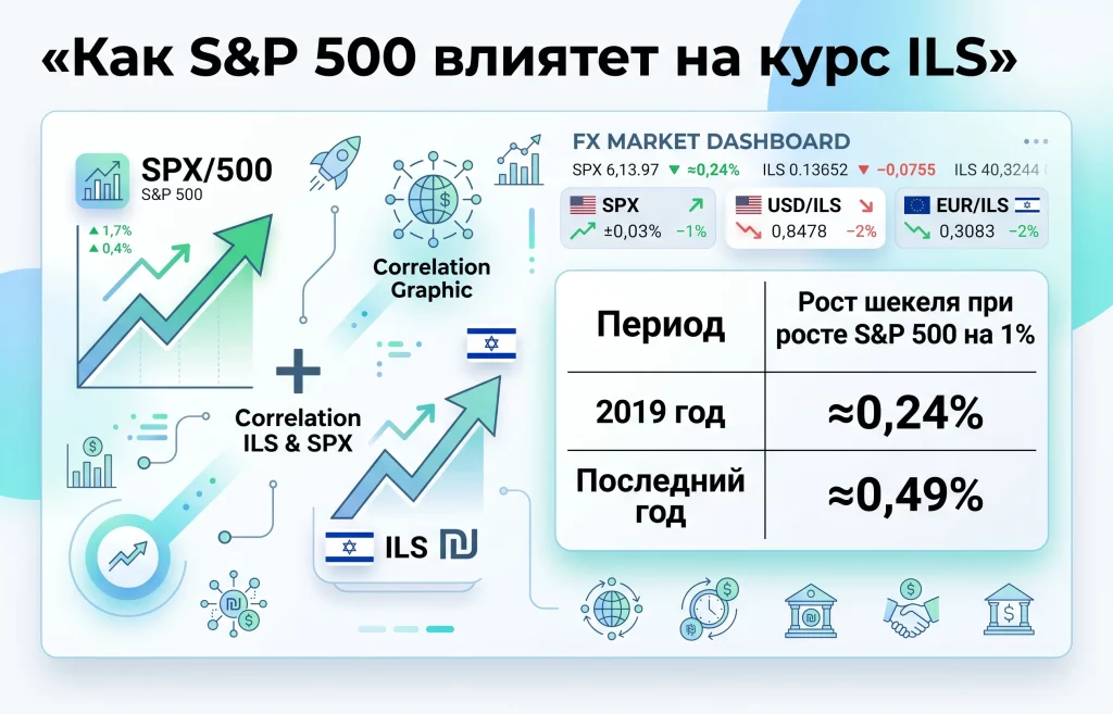 Шекель взлетел до максимума за 32 года: в IT-сектор тревога 2 Как s&p 500 влияет на курс ils май 2026